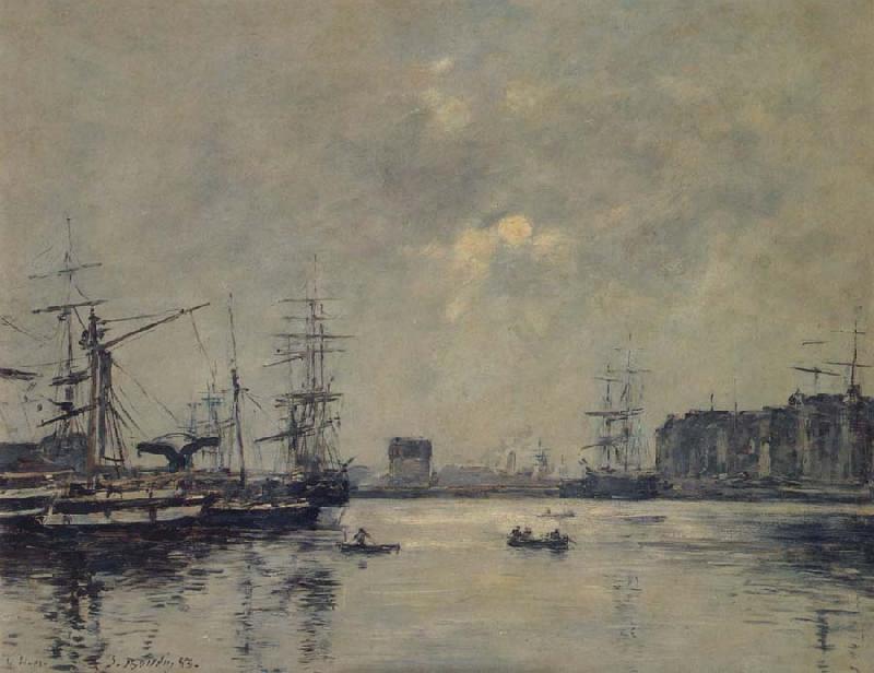 Eugene Boudin The Port Le Havre oil painting image